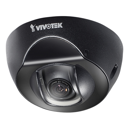 VIVOTEK FD8152V-F2-B 1.3MP Indoor/Outdoor Fixed Dome IP Network Camera, 1280x1024, 30fps, 15m IR Illuminators, H.264, MJPEG, IP44, Vandal proof IK10, PoE, Black